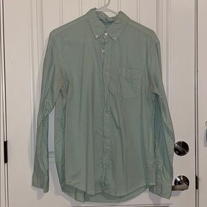 Green button down
